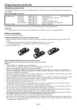 Preview for 6 page of Mitsubishi DLP NW31U-EST User Manual