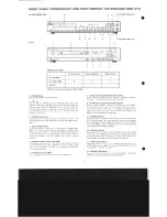 Preview for 4 page of Mitsubishi DP-109 Service Manual