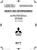 Mitsubishi DPXMP2090SM4 Instruction Manual preview