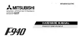 Mitsubishi F940 Hardware Manual preview