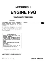 Preview for 1 page of Mitsubishi F9Q Workshop Manual