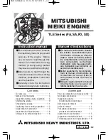 Preview for 1 page of Mitsubishi FD Instruction Manual