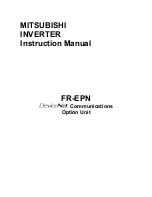 Preview for 1 page of Mitsubishi FR-EPN Instruction Manual