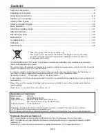 Preview for 3 page of Mitsubishi HC4000 User Manual