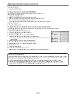 Preview for 32 page of Mitsubishi HC4000 User Manual