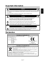 Preview for 4 page of Mitsubishi LDT46IV User Manual