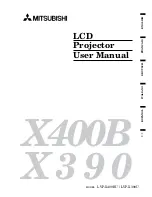 Mitsubishi LVP-X390U User Manual preview