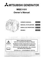 Preview for 1 page of Mitsubishi MGC1101 Owner'S Manual