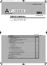 Mitsubishi MJ-E16V-S1 Service Manual preview