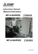 Preview for 1 page of Mitsubishi MP-G-BARRES Instruction Manual