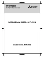 Mitsubishi MR-260B Operating Instructions Manual preview