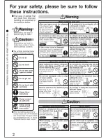 Preview for 2 page of Mitsubishi MR-C41B Operating Instructions Manual