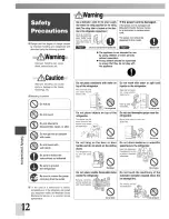 Preview for 12 page of Mitsubishi MR-CU375U Operating Instructions Manual