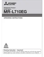 Preview for 1 page of Mitsubishi MR-L710EG Operating Instructions Manual