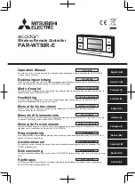 Preview for 1 page of Mitsubishi PAR-WT50R-E Operation Manual
