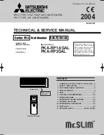 Mitsubishi PKA-RP2GAL Service Manual preview