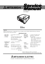 Preview for 1 page of Mitsubishi S290U Service Manual