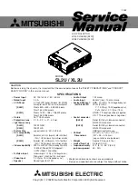 Mitsubishi SL2U Service Manual preview