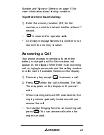 Preview for 23 page of Mitsubishi T200 User Manual