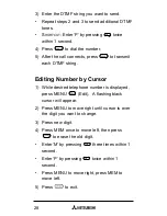 Preview for 28 page of Mitsubishi T200 User Manual