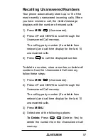 Preview for 57 page of Mitsubishi T200 User Manual