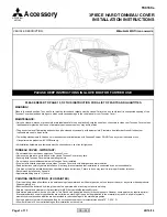 Preview for 1 page of Mitsubishi Triton MN 203p Installation Instructions Manual