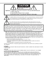 Preview for 2 page of Mitsubishi VS-50111, VS-60111, WT-42311, Owner'S Manual