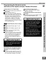 Preview for 29 page of Mitsubishi WD-65000 Owner'S Manual