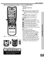 Preview for 49 page of Mitsubishi WD-65000 Owner'S Manual