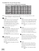 Preview for 62 page of Mitsubishi ws-48413 Owner'S Manual