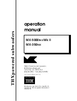 MK Sound MX-350THX Operation Manual preview