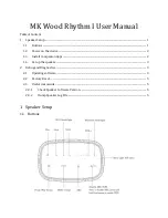 Preview for 1 page of MK Wood Rhythm I User Manual