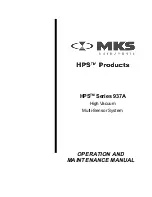 Preview for 1 page of MKS HPS 937A Series Owner'S Operation And Maintenance Manual