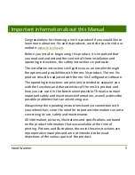 Preview for 5 page of Mo-vis P012-62 User & Installation Manual