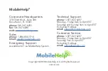 Preview for 24 page of MobileHelp CBS5-01 User Manual