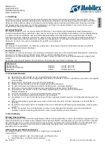 Preview for 3 page of Mobilex 312371 User Manual