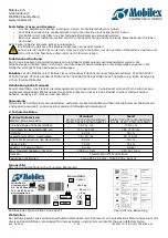 Preview for 5 page of Mobilex 312371 User Manual