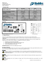 Preview for 9 page of Mobilex 312371 User Manual