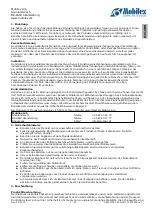 Preview for 3 page of Mobilex ELEPHANT AIR 317001 User Manual