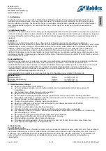 Preview for 8 page of Mobilex ELEPHANT AIR 317001 User Manual