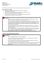 Preview for 6 page of Mobilex RolloGuard User Manual