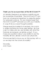 Preview for 2 page of Mobility Designed MD10008 Instructions For Use Manual