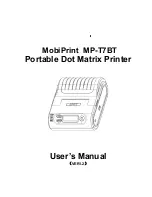 Preview for 1 page of MobiPrint MP-T7BT User Manual