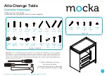 Preview for 1 page of Mocka Alta Change Table Assembly Instructions Manual