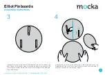 Preview for 3 page of Mocka Elliot Pinboards Assembly Instructions