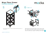 Preview for 4 page of Mocka Maya Three Drawer Assembly Instructions