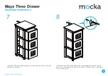 Preview for 5 page of Mocka Maya Three Drawer Assembly Instructions