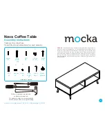 Mocka Nava Coffee Table Assembly Instructions preview