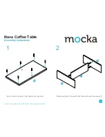 Preview for 2 page of Mocka Nava Coffee Table Assembly Instructions