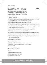 Preview for 2 page of Modecom MC-C1W Cameleon User Manual